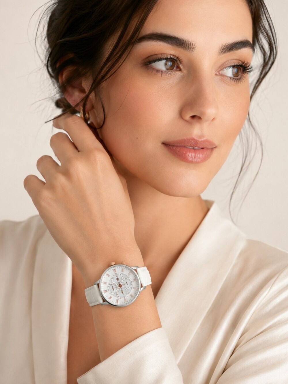 Kenneth Cole New York White Multifunction Watch